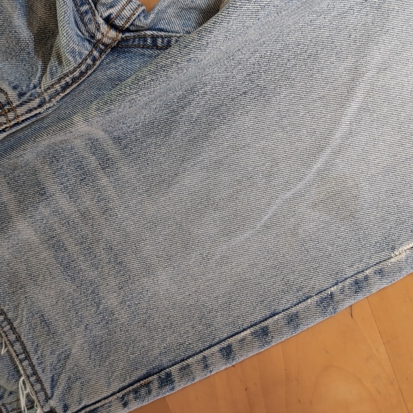 Express 4 Button Fly Precision Fit Jeans Sz5/6L Faded Light Wash Mid-rise - Picture 10 of 14